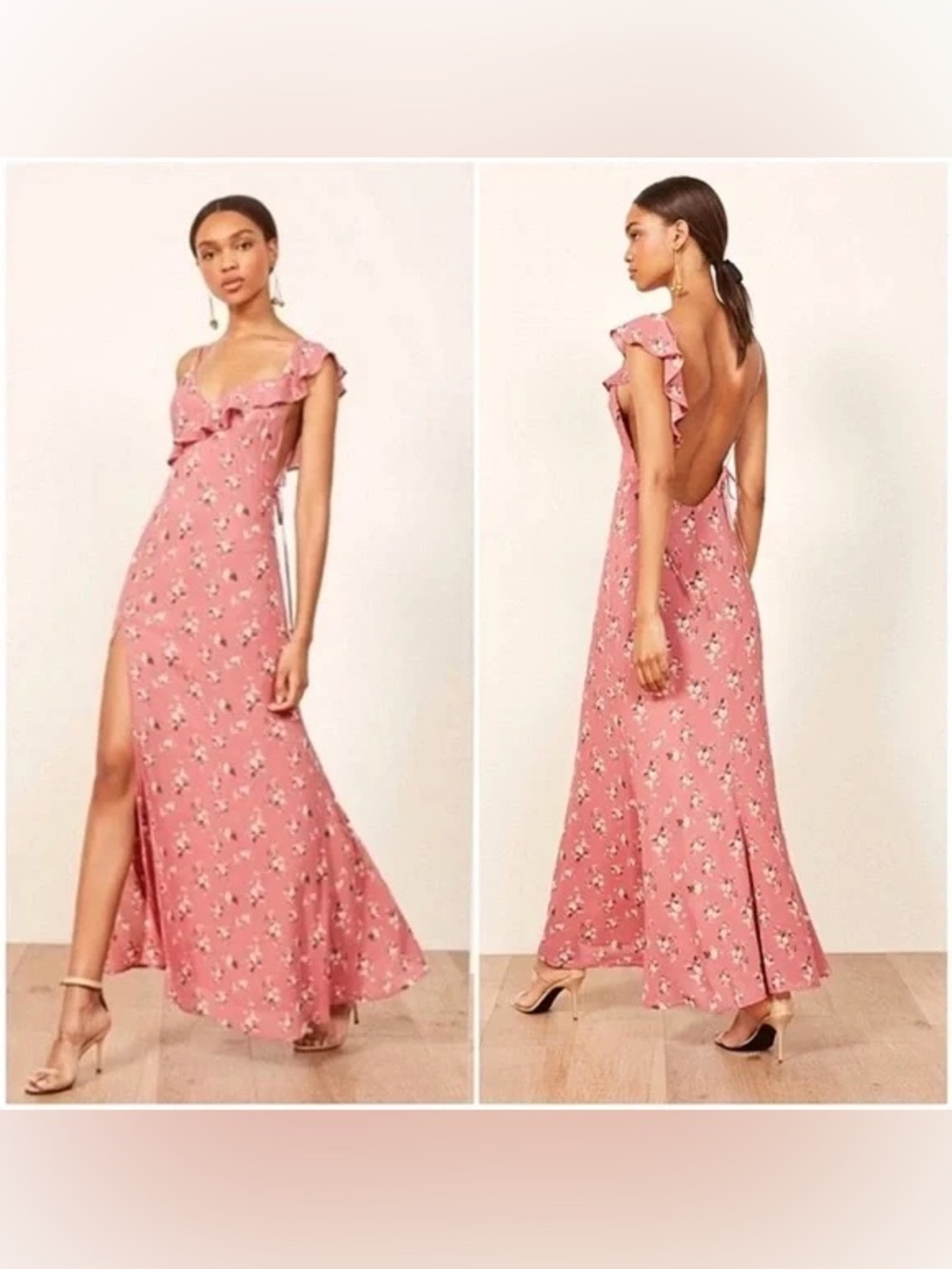 Reformation - Trista Dress Pink Floral
